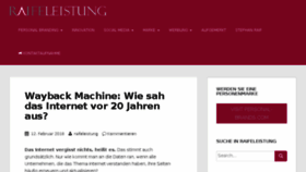 What Raifeleistung.de website looked like in 2018 (8 years ago)