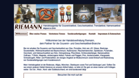 What Riemann-handelsagentur.de website looked like in 2018 (6 years ago)