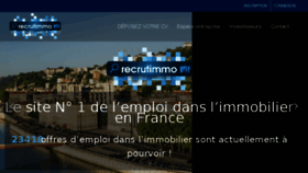 What Recrutimmo.com website looked like in 2018 (6 years ago)