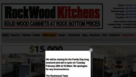 What Rockwoodkitchens.ca website looked like in 2018 (6 years ago)