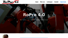 What Ropro4.de website looked like in 2018 (6 years ago)