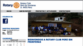 What Rotaryclubperusinfronteras.org website looked like in 2018 (6 years ago)