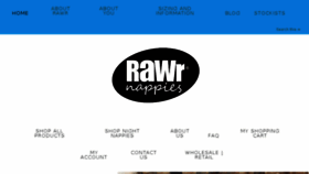 What Rawrnappies.com.au website looked like in 2018 (6 years ago)