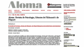 What Revistaaloma.net website looked like in 2018 (6 years ago)