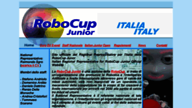 What Robocupjunior.it website looked like in 2018 (6 years ago)