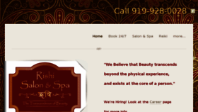 What Rishisalonandspa.com website looked like in 2018 (6 years ago)