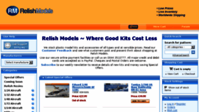 What Relishmodels.co.uk website looked like in 2018 (6 years ago)
