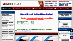What Ronishop.ro website looked like in 2018 (6 years ago)