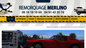 What Remorquagemerlino.com website looked like in 2018 (6 years ago)