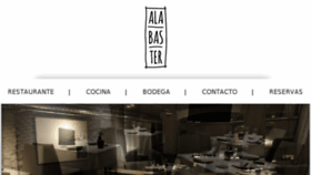 What Restaurantealabaster.com website looked like in 2018 (6 years ago)