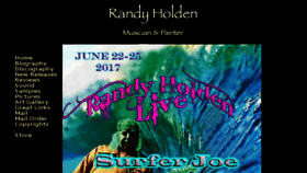 What Randyholden.com website looked like in 2018 (6 years ago)