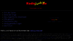 What Radiojunkie.de website looked like in 2018 (6 years ago)