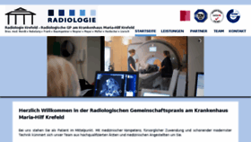 What Radiologiekrefeld.de website looked like in 2018 (6 years ago)