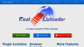 What Realuploader.com website looked like in 2018 (6 years ago)
