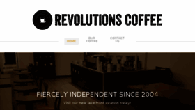 What Revolutionscoffee.com website looked like in 2018 (6 years ago)