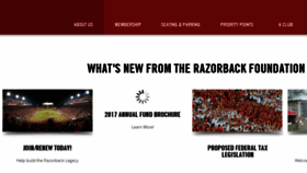 What Razorbackfoundation.com website looked like in 2018 (6 years ago)