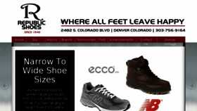 What Republicshoes.com website looked like in 2018 (6 years ago)