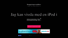 What Raggningsreplik.se website looked like in 2018 (6 years ago)