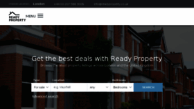 What Readyproperty.co.uk website looked like in 2018 (6 years ago)