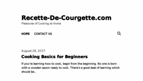 What Recette-de-courgette.com website looked like in 2018 (6 years ago)