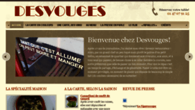 What Restaurantdesvouges.fr website looked like in 2018 (6 years ago)