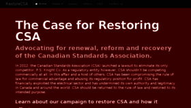 What Restorecsa.com website looked like in 2018 (6 years ago)