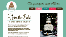 What Raisethecake.com website looked like in 2018 (6 years ago)