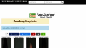 What Roseburgmugshots.com website looked like in 2018 (6 years ago)