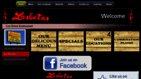 What Restaurantslosbetos.com website looked like in 2018 (6 years ago)