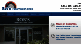 What Robstransmission.com website looked like in 2018 (6 years ago)