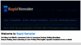 What Rapidremailer.com website looked like in 2018 (6 years ago)