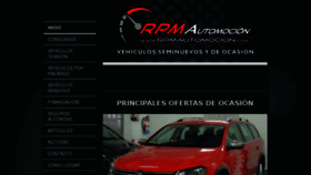 What Rpmautomocion.com website looked like in 2018 (6 years ago)