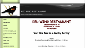What Redwingrestaurant.com website looked like in 2018 (6 years ago)