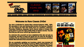 What Rareclassicdvds.com website looked like in 2018 (6 years ago)