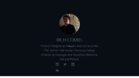 What Richcombs.com website looked like in 2018 (6 years ago)