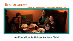 What Roseacademy.org website looked like in 2018 (6 years ago)