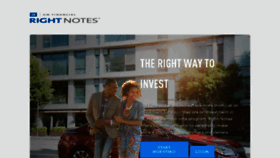 What Rightnotes.com website looked like in 2018 (6 years ago)