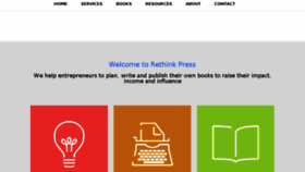 What Rethinkpress.com website looked like in 2018 (6 years ago)