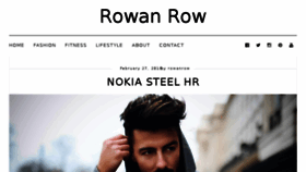 What Rowanrow.com website looked like in 2018 (6 years ago)