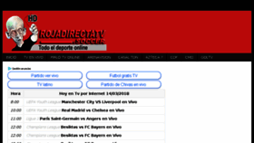 What Rojadirectatv.soccer website looked like in 2018 (6 years ago)