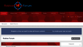 What Robloxforum.com website looked like in 2018 (6 years ago)