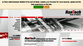 What Rontech.ch website looked like in 2018 (6 years ago)