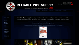 What Reliablepipe.com website looked like in 2018 (6 years ago)