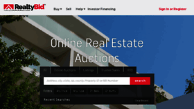 What Realtybid.com website looked like in 2018 (6 years ago)