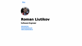 What Romanliutikov.com website looked like in 2018 (6 years ago)