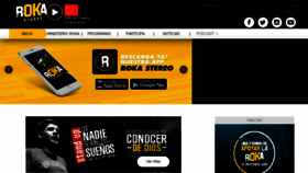 What Rokastereo.com website looked like in 2018 (6 years ago)