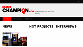 What Robotschampion.com website looked like in 2018 (7 years ago)