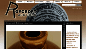 What Roycroftauctions.com website looked like in 2018 (6 years ago)