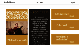 What Rudolfinum.cz website looked like in 2018 (6 years ago)