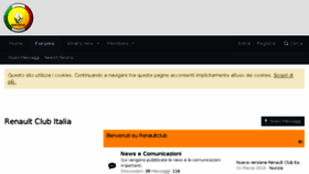 What Renaultclub.it website looked like in 2018 (6 years ago)